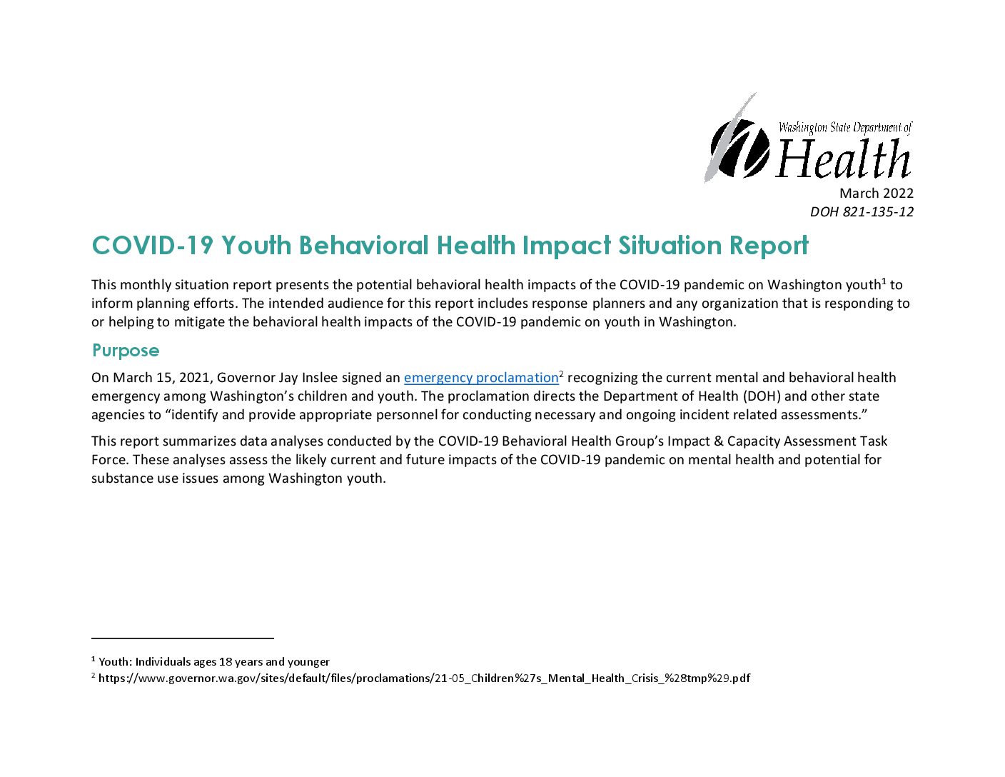 COVID-19 Youth Behavioral Health Impact SitRep12_FINAL